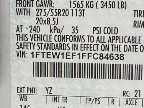 Used 2015 Ford F150 Lariat w/ Equipment Group 502A Luxury image 32