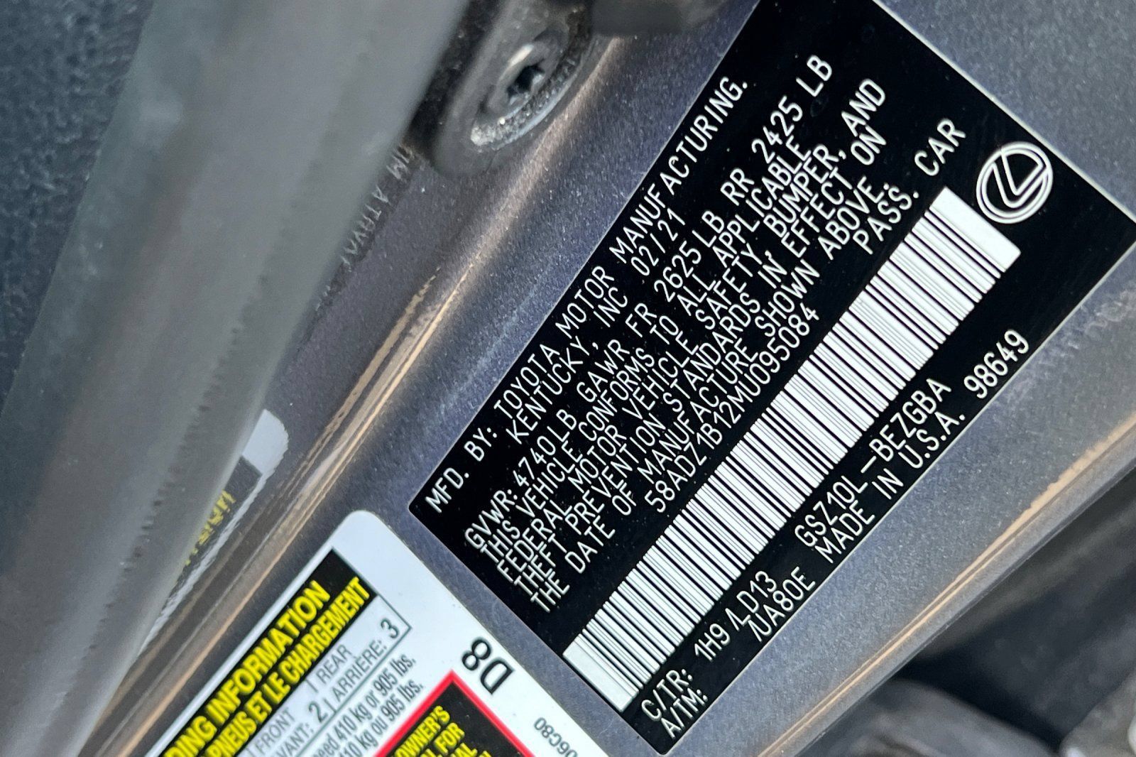 Used 2021 Lexus ES 350 w/ Premium Package FWD image 28