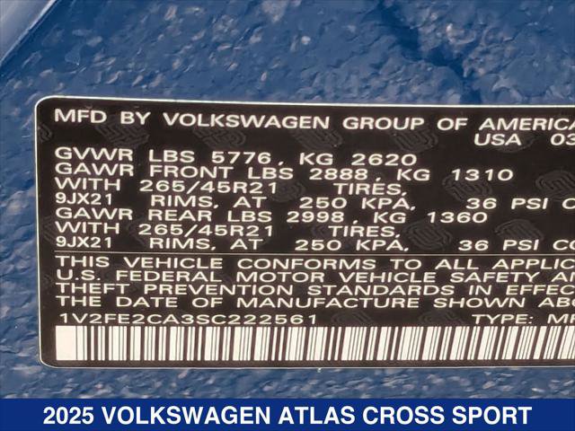 New 2025 Volkswagen Atlas Cross Sport SEL Premium R-Line AWD/4WD image 20
