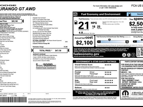 Used 2023 Dodge Durango GT AWD/4WD image 2