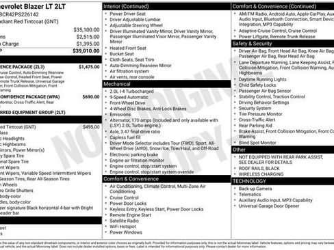 Used 2023 Chevrolet Blazer LT w/ Convenience Package FWD image 2