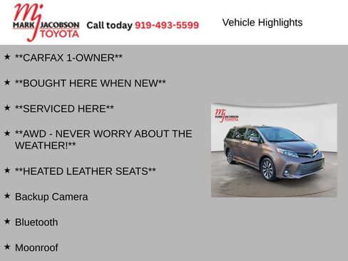 Used 2020 Toyota Sienna Limited AWD/4WD image 5