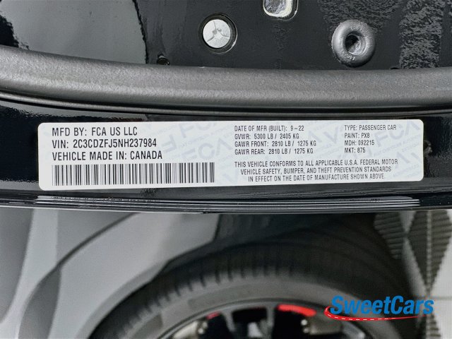 Used 2022 Dodge Challenger R/T Scat Pack RWD image 52