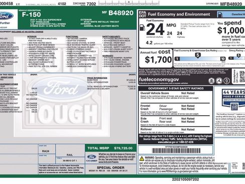 Used 2021 Ford F150 Limited AWD/4WD image 3