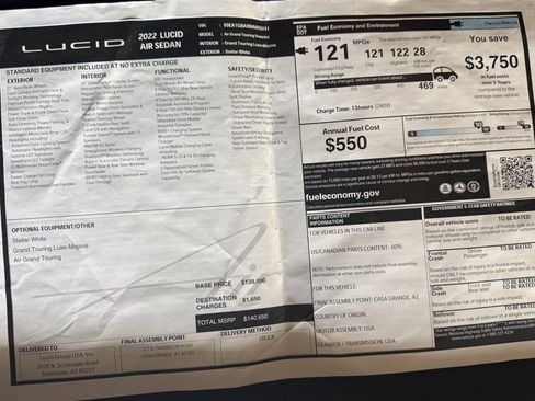 Used 2022 Lucid Air Grand Touring image 32