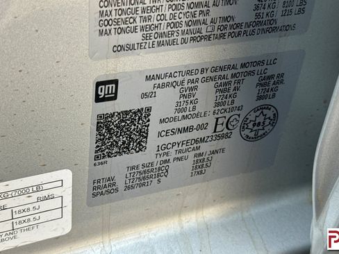 Certified 2021 Chevrolet Silverado 1500 LT Trail Boss w/ Bed Protection Package AWD/4WD image 32
