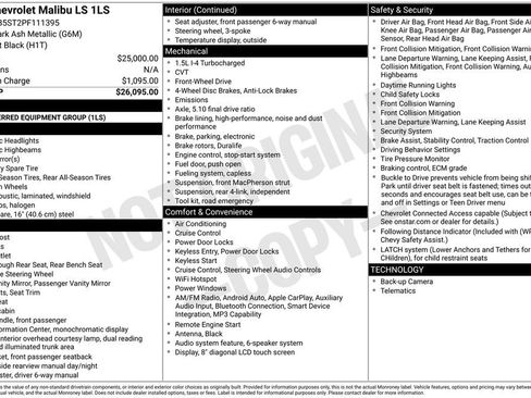 Used 2023 Chevrolet Malibu LS FWD image 47