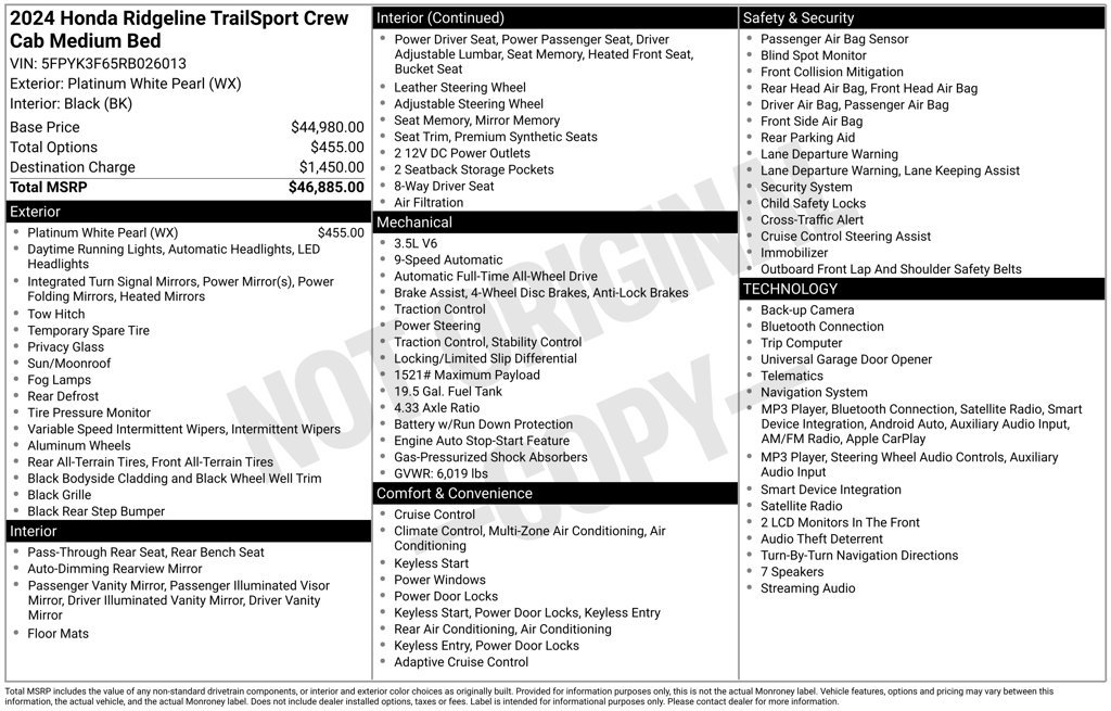 Used 2024 Honda Ridgeline TrailSport image 7