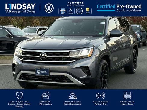 Certified 2022 Volkswagen Atlas SE w/ Black Wheel Package image 4