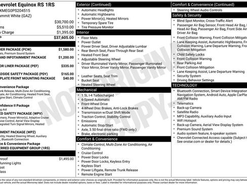 Used 2023 Chevrolet Equinox RS w/ RS Leather Package FWD image 13