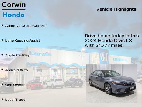 Used 2024 Honda Civic LX image 6
