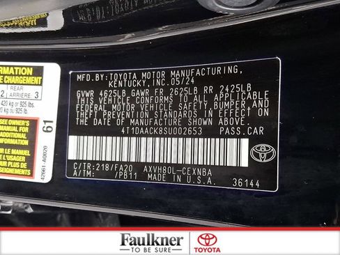 Certified 2025 Toyota Camry LE image 26