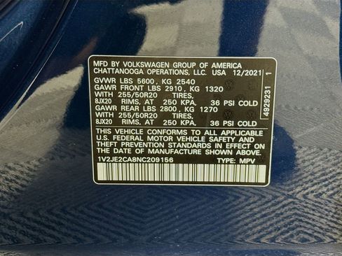 Used 2022 Volkswagen Atlas Cross Sport SE FWD image 34