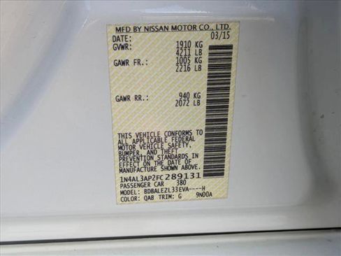 Used 2015 Nissan Altima 2.5 S w/ Power Driver Seat Package image 23