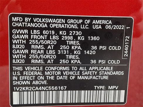 Used 2022 Volkswagen Atlas SE image 28