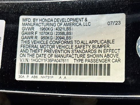 Used 2023 Honda Accord EX image 21
