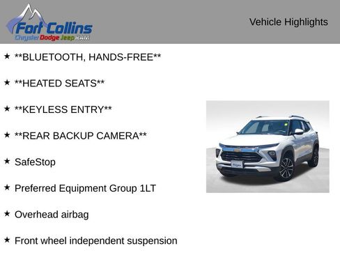 Used 2025 Chevrolet TrailBlazer LT AWD/4WD image 4