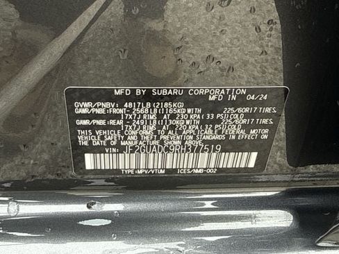 Used 2024 Subaru Crosstrek 2.0i Premium AWD/4WD image 35