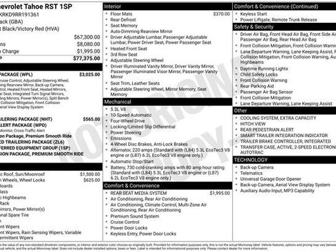 Used 2024 Chevrolet Tahoe RST w/ Luxury Package AWD/4WD image 2