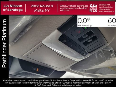 New 2026 Nissan Pathfinder Platinum w/ Cargo Package image 28