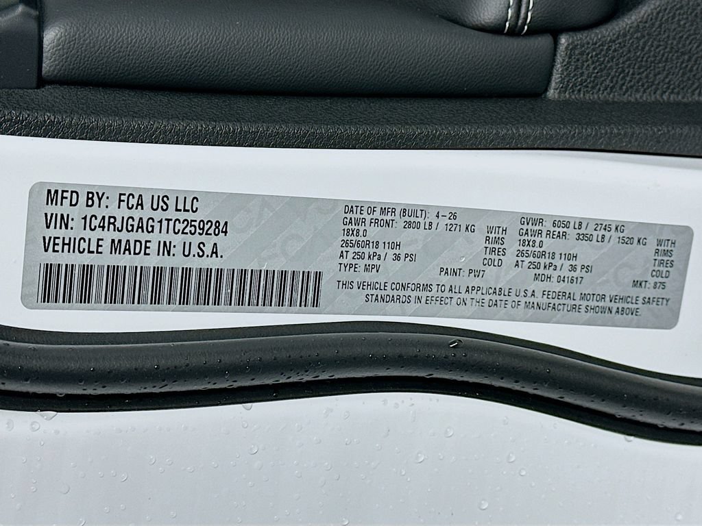New 2026 Jeep Grand Cherokee Laredo X RWD image 18