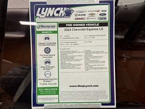 Used 2024 Chevrolet Equinox LS w/ LPO, Floor Liner Package FWD image 37