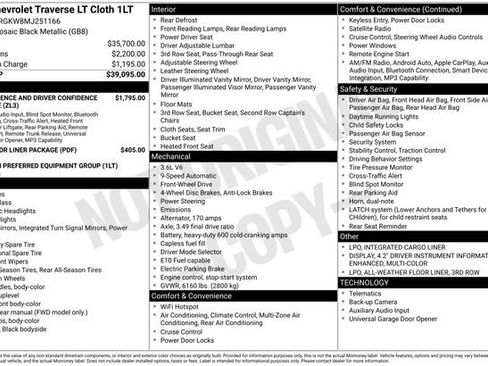 Used 2021 Chevrolet Traverse LT FWD image 27