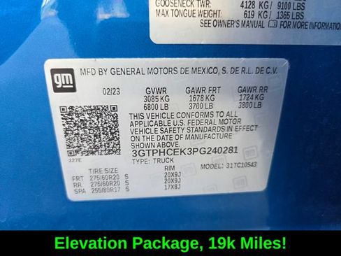 Used 2023 GMC Sierra 1500 Elevation RWD image 19