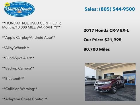 Used 2017 Honda CR-V EX-L image 6
