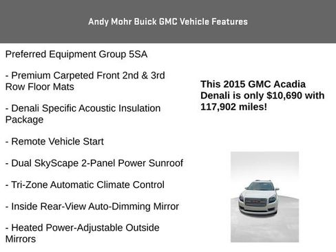 Used 2015 GMC Acadia Denali image 12