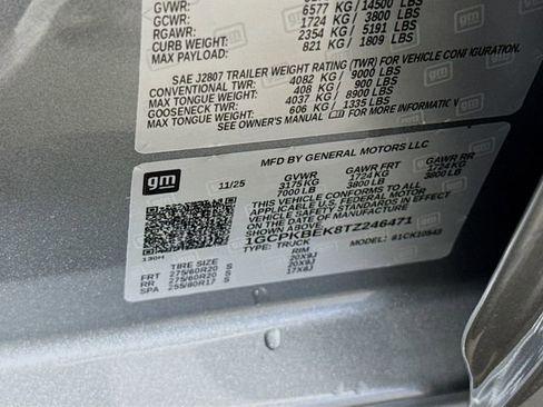 New 2026 Chevrolet Silverado 1500 Custom w/ Rally Edition AWD/4WD image 32