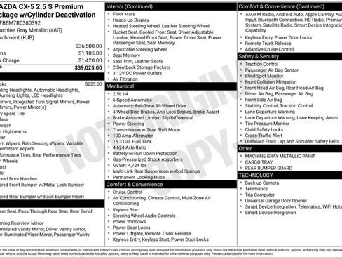 Used 2024 MAZDA CX-5 AWD 2.5 S w/ Premium Plus Pkg image 36