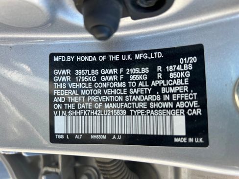 Used 2020 Honda Civic Sport image 13