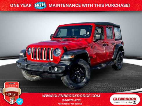 Certified 2022 Jeep Wrangler Unlimited Sport AWD/4WD image 1