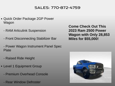 Used 2023 RAM 2500 Power Wagon w/ Level 1 Equipment Group image 10