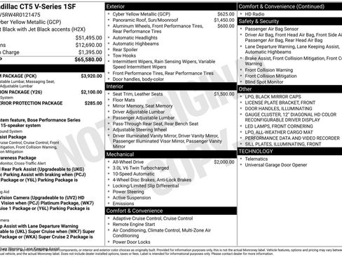 Certified 2024 Cadillac CT5 V w/ Premium Package image 47