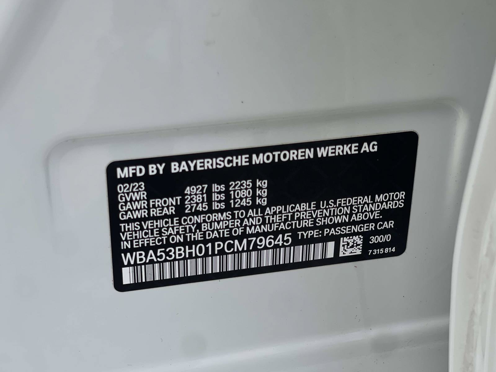 Used 2023 BMW 530i w/ Convenience Package RWD image 15