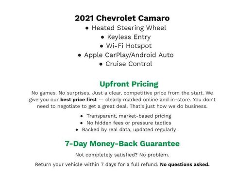 Certified 2021 Chevrolet Camaro LT w/ RS Package RWD image 2
