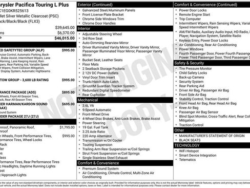 Used 2019 Chrysler Pacifica Touring-L Plus image 17