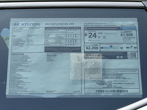 New 2025 Hyundai Santa Cruz SEL image 9