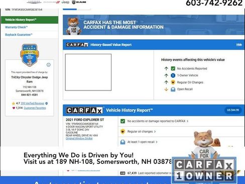 Used 2021 Ford Explorer ST w/ Equipment Group 401A image 15