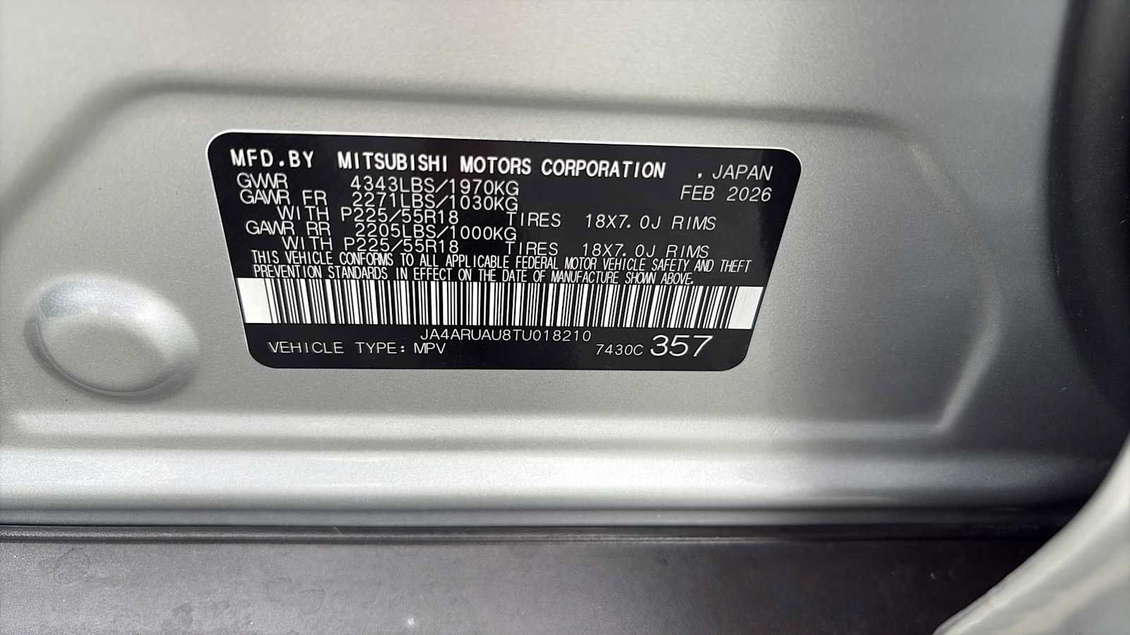 Used 2026 Mitsubishi Outlander Sport ES AWD/4WD image 15