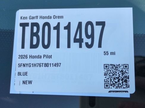 New 2026 Honda Pilot Touring image 18