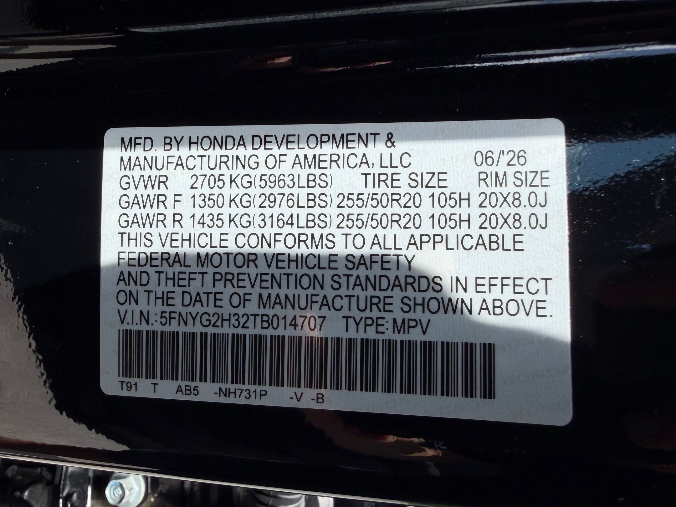 New 2026 Honda Pilot Sport image 22