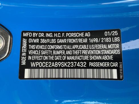 Used 2025 Porsche 718 Boxster Spyder RS RWD image 67