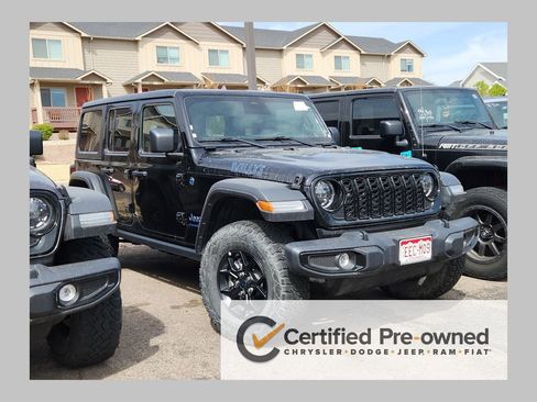 Certified 2025 Jeep Wrangler Unlimited Sport S 4xe AWD/4WD image 1