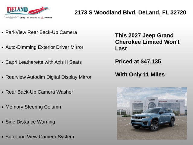 New 2027 Jeep Grand Cherokee Limited w/ Technology Group II AWD/4WD image 29