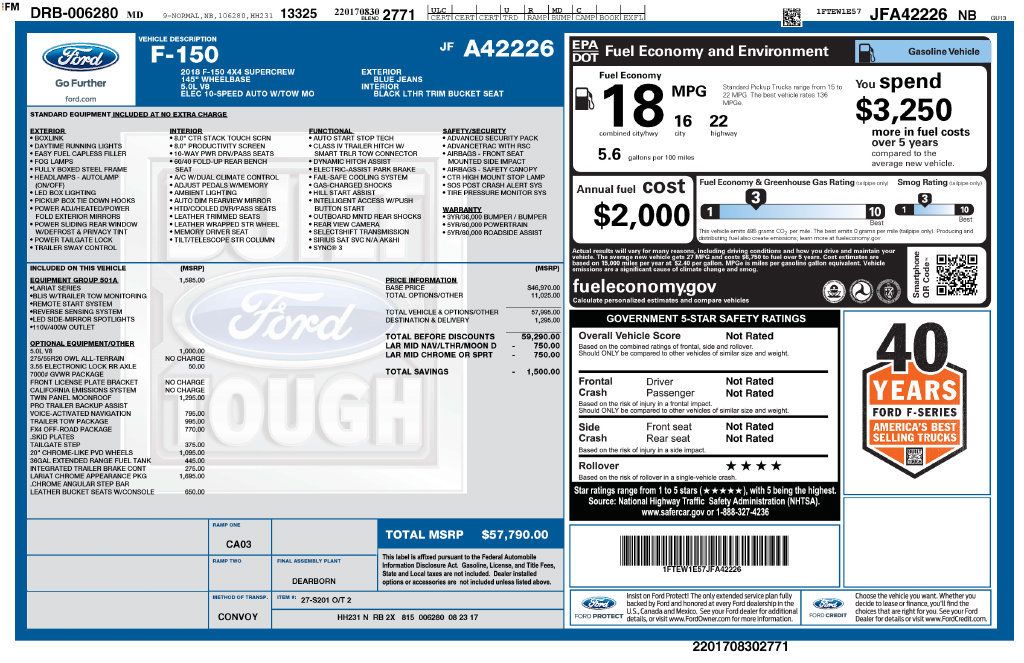 Used 2018 Ford F150 Lariat AWD/4WD image 46
