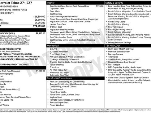Used 2024 Chevrolet Tahoe Z71 w/ Luxury Package AWD/4WD image 28