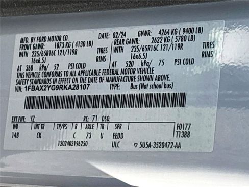 Used 2024 Ford Transit 350 XLT RWD image 35